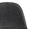 TOM - Set of 2 Black John Bar Stools, Seat Height 80 cm