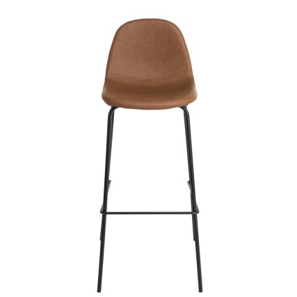 Lot de 2 tabourets de bar John marron 80cm