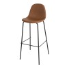 Lot de 2 tabourets de bar John marron 80cm