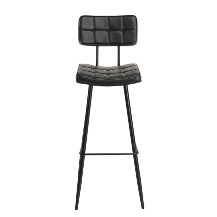 Lot 2 tabourets bar James noir 80cm