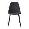 TOM - Set of 2 Anthracite Fabric Chairs