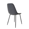 TOM - Set of 2 Anthracite Fabric Chairs