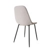 TOM - Set of 2 Ecru White Fabric Chairs