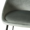 Lot 2 chaises velours vert jade