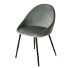TOM - Set of 2 Jade Green Velvet Chairs