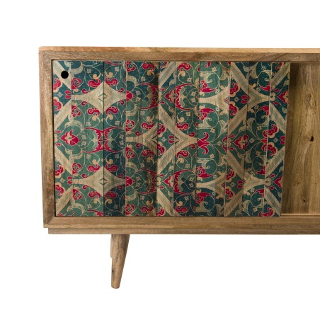 Buffet bois Manguier naturel INDRA 160x45cm