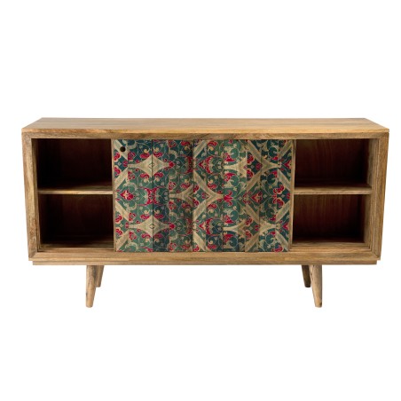 Buffet bois Manguier naturel INDRA 160x45cm