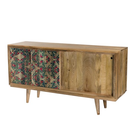 Buffet bois Manguier naturel INDRA 160x45cm
