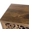 INDRA Mango Wood Sideboard 160x45cm - 2 Sliding Doors 1 Shelf
