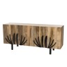 Buffet INDRA bois Manguier 177x45cm 4 portes