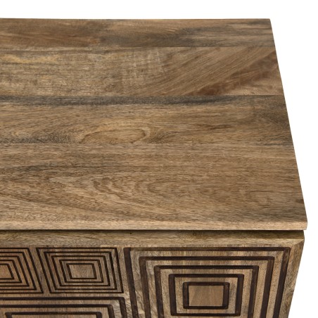 Buffet bois Manguier INDRA 177x45cm 4 portes