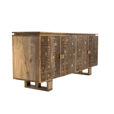 Buffet bois Manguier INDRA 177x45cm 4 portes