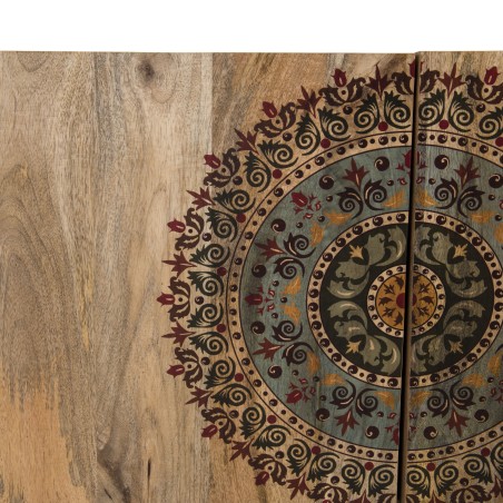INDRA Mango Wood Sideboard 83x45cm 2 Doors 2 Shelves - Colombo