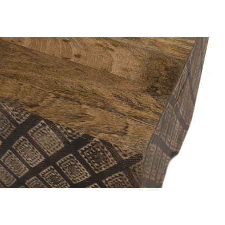 INDRA Square Mango Wood Stool 40x40cm Ko-Mak