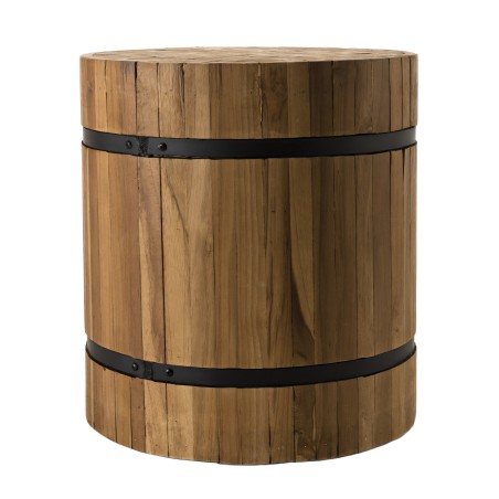 Table d'appoint SAM en bois de teck recyclé