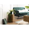 SAM - Brown Teak Wood Mosaic Side Table 30x30cm
