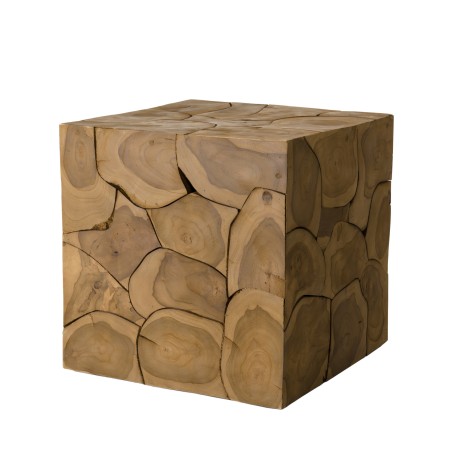 Table d'appoint SAM - Cube 40x40cm bois Teck