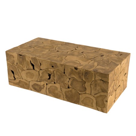 Table basse rectangulaire SAM en bois de Teck nature