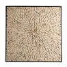 SAM - Square Wall Decoration 100x100cm Natural Teak Wood Branches