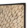 SAM - Décoration murale carrée 100x100cm bois branches Teck nature