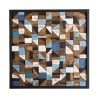 SAM - Square Wall Decoration 73x73cm Recycled Teak Wood Mosaic
