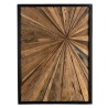 SAM - Rectangular Wall Decoration in Natural Recycled Teak