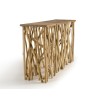 Console SAM bois teck naturel 120x35cm