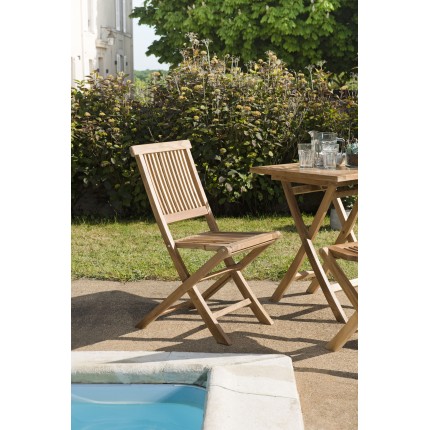 FUN - Set of 2 Java Teak Garden Chairs | Premium Solid Teak Furniture