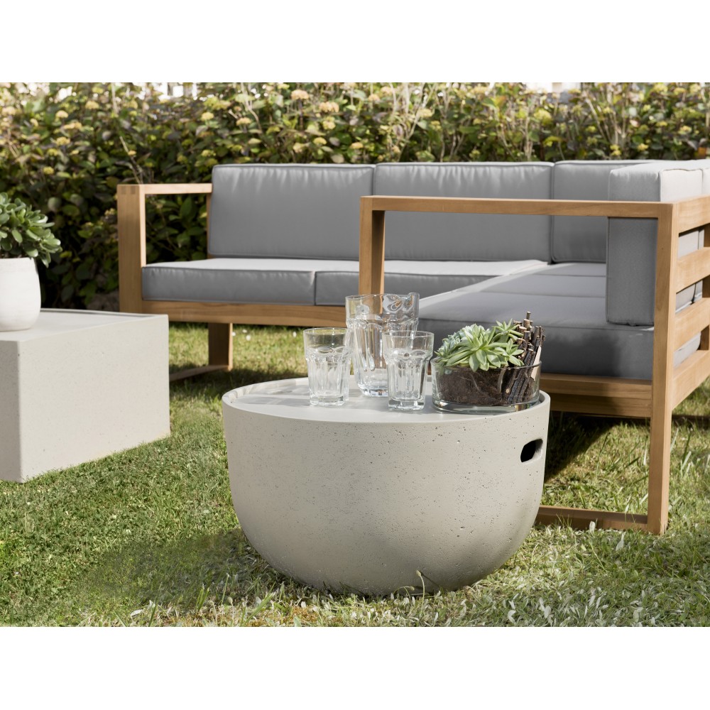 Table basse de jardin ronde HECTOR 58x58 cm béton Table basse de jardin ronde HECTOR 58x58 cm béton