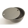 Table basse de jardin ronde HECTOR 58x58 cm béton