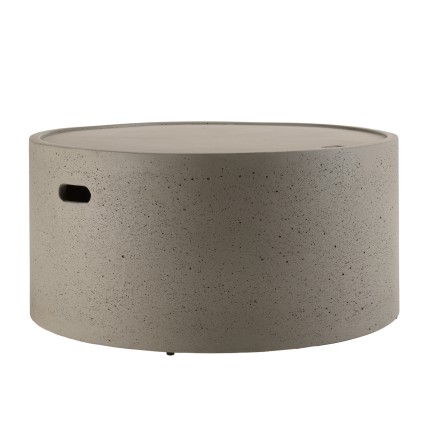 HECTOR Round Garden Coffee Table 80x80 cm Concrete - Buy Now