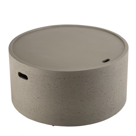 HECTOR Round Garden Coffee Table 80x80 cm Concrete - Buy Now