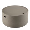 HECTOR Round Garden Coffee Table 80x80 cm Concrete - Buy Now