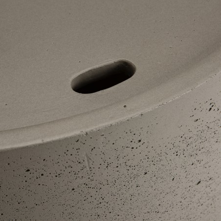 Table basse de jardin ronde HECTOR 80x80 cm béton