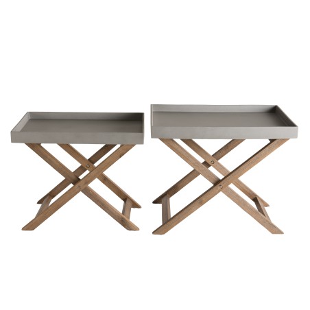 HECTOR - Set of 2 Folding Garden Coffee Tables