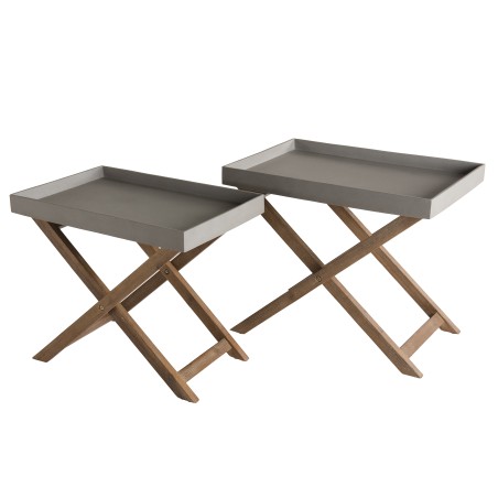 HECTOR - Set of 2 Folding Garden Coffee Tables