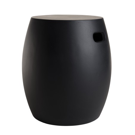 HECTOR Round Concrete Garden Side Table 43x43 cm Black
