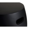 HECTOR Round Concrete Garden Side Table 43x43 cm Black