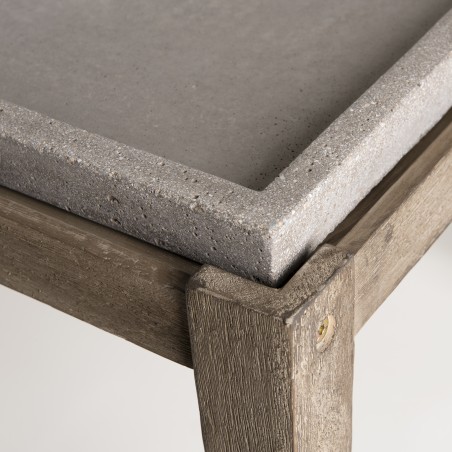 HECTOR Square Concrete Garden Side Table 53x53 cm