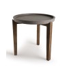 Table d'appoint de jardin ronde HECTOR - Béton 50x50 cm