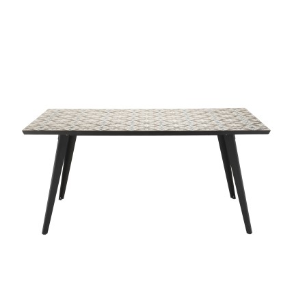 VICTOIRE Garden Table 4/6 People - 162x102 cm - Cement Tile Top