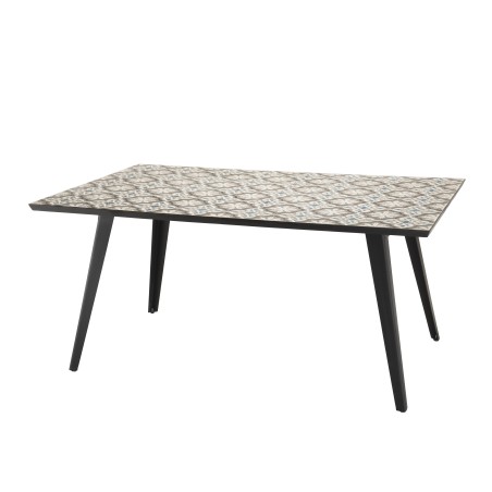 VICTOIRE Garden Table 4/6 People - 162x102 cm - Cement Tile Top