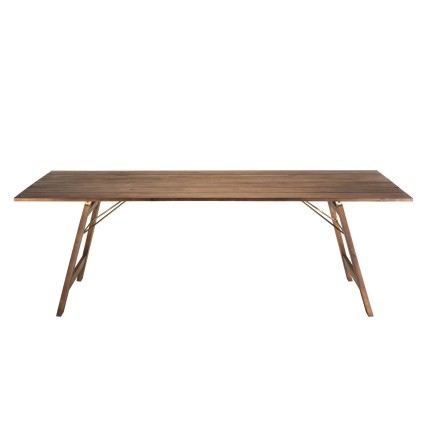 VICTOIRE Rectangular Folding Garden Table 220x90 cm - Outdoor Dining Table