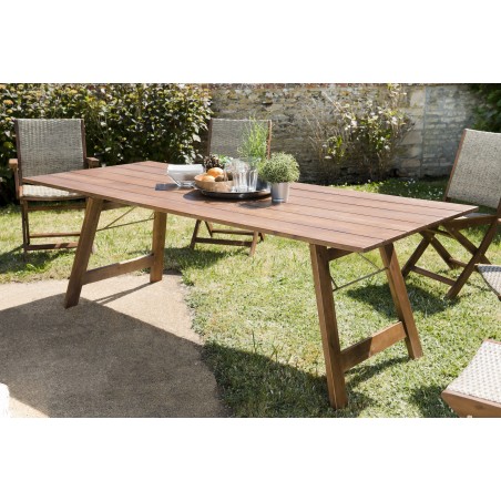 Table de jardin VICTOIRE 6/8 personnes rectangulaire pliante