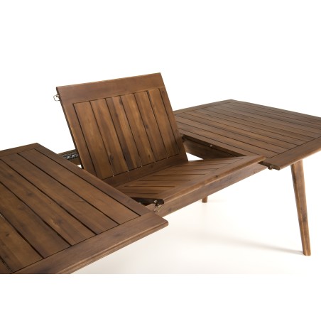 Table de jardin VICTOIRE - Bois Acacia extensible 180/240x100x75 cm