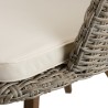 Chaise de jardin VICK en rotin synthétique - Naturelle