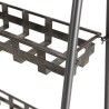 HELENA - Grey Zinc Triangular Shelf | 3 Tier Metal Structure