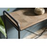 Console HELENA - Sapin marqueté - Pieds métal noir