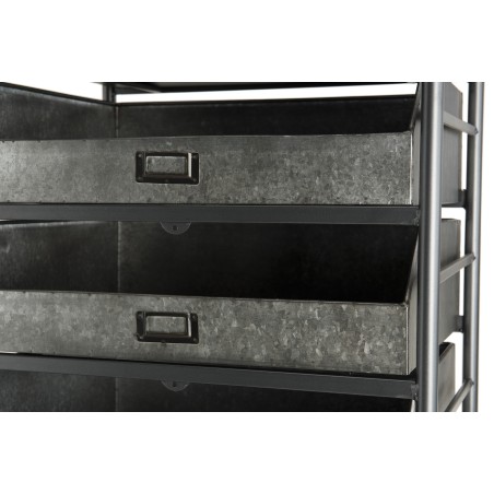 HELENA - 7-Drawer Zinc and Fir Wood Chiffonier