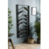 HELENA - 8-Tier Black Metal Wine Rack | Holds 16 Bottles